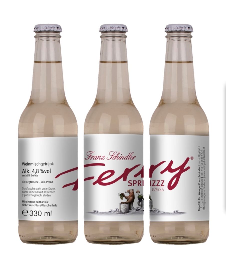 unser erfrischender Spritzer im praktischen 0,33 l Flascherl